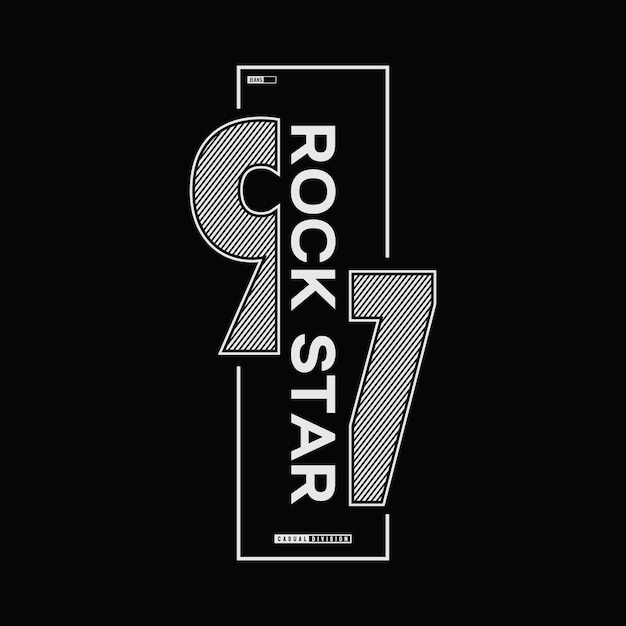 Diseño de camiseta y ropa de rockstar