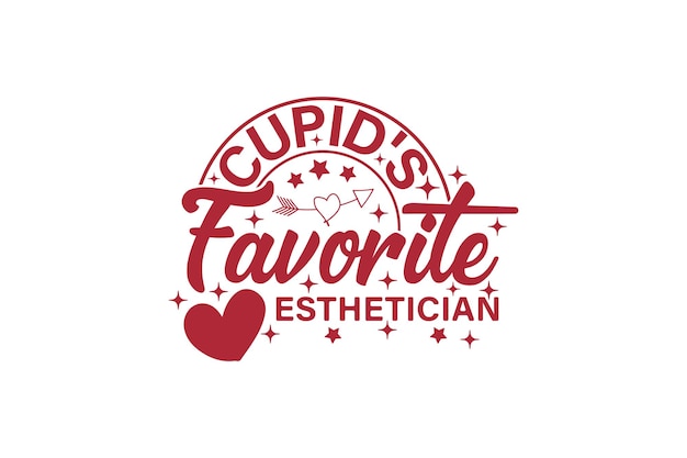 Diseño de camiseta de San Valentín favorito de Cupido Diseño de camiseta de San Valentín retro