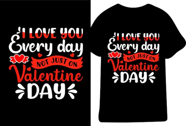 Diseño de camiseta de San Valentín Vector libre
