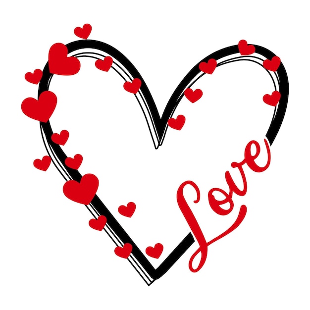 Diseño de la camiseta de San Valentín