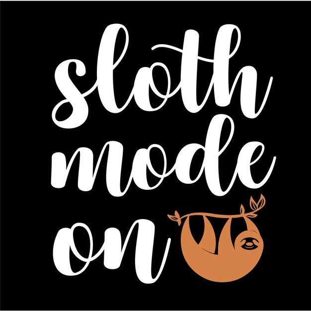 El diseño de la camiseta Sloth SVG