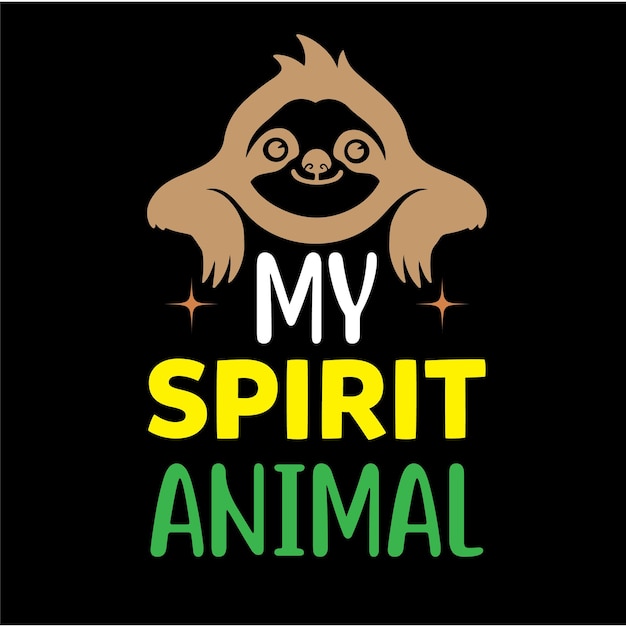 El diseño de la camiseta Sloth SVG