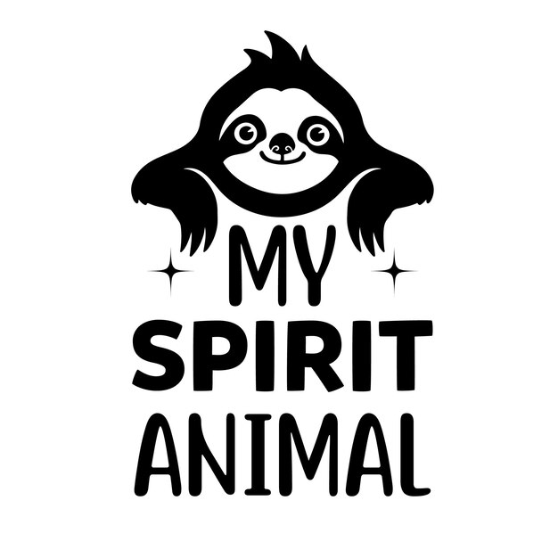 El diseño de la camiseta Sloth SVG