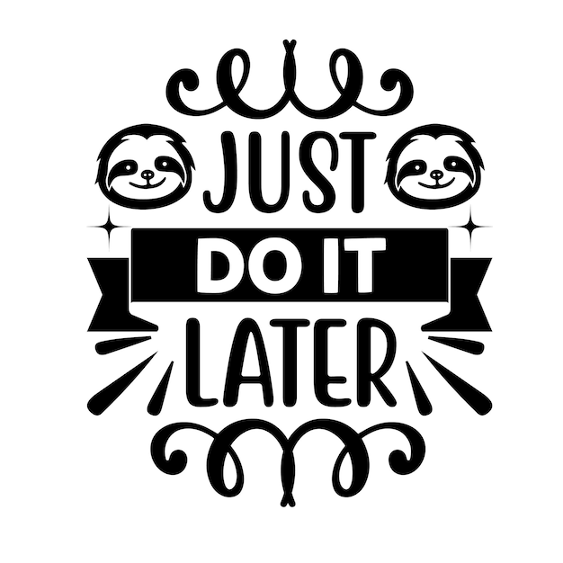 El diseño de la camiseta Sloth SVG