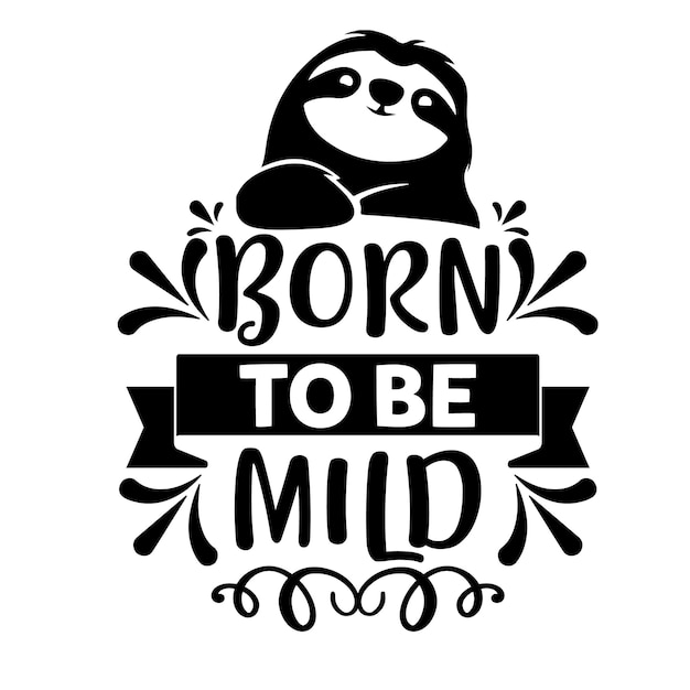 El diseño de la camiseta Sloth SVG