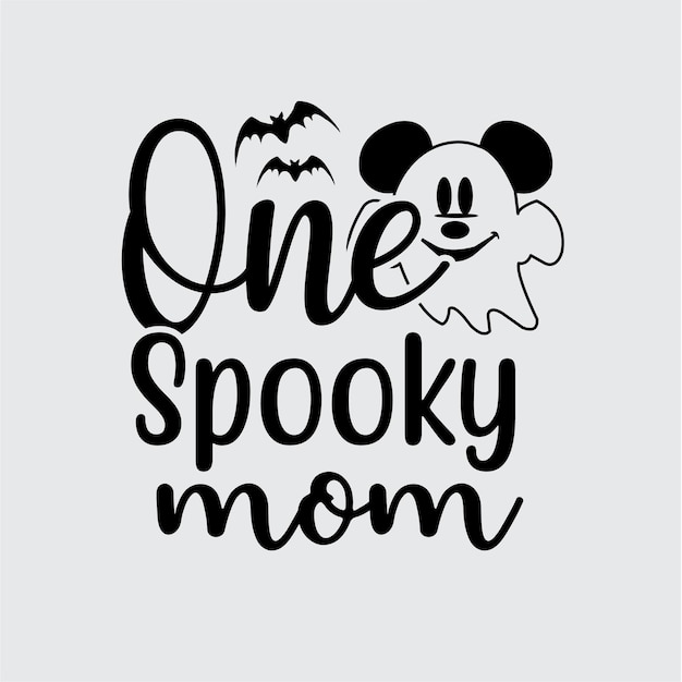 Un diseño de camiseta Spooky Mom