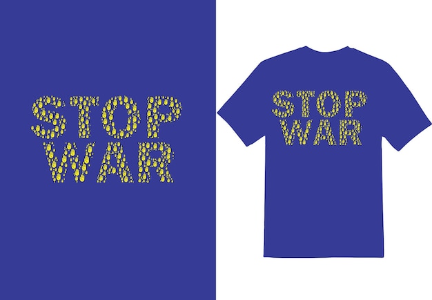 Vector diseño de camiseta stop war