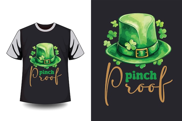 Vector el diseño de la camiseta de sublimación del día de san patricio a prueba de pellizcos