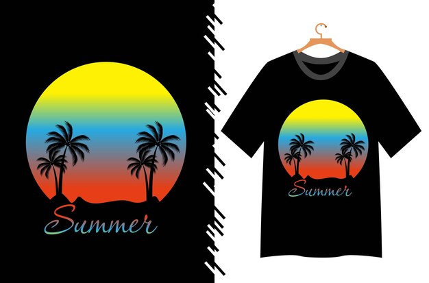 Diseño de camiseta summer vibes