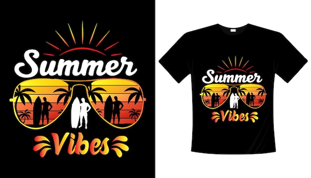 Diseño de camiseta Summer Vibes