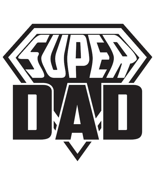 Diseño de camiseta de súper papá