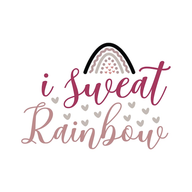Diseño de camiseta SVG de arco iris