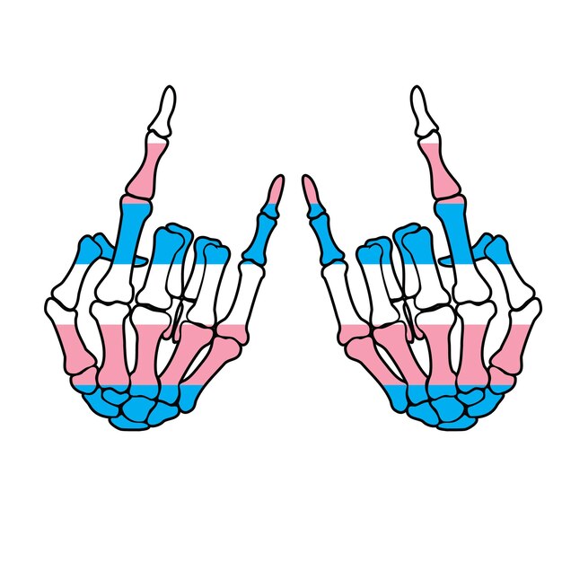 El diseño de la camiseta SVG de Bl LGBT Skeleton