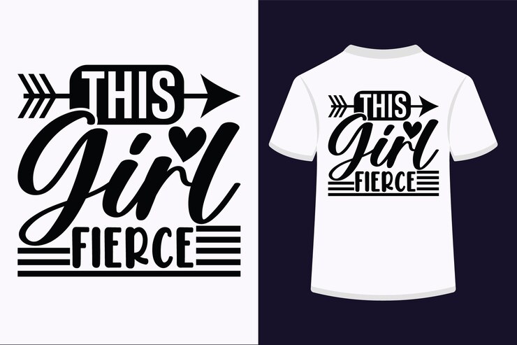 Diseño de camiseta SVG de esta chica feroz
