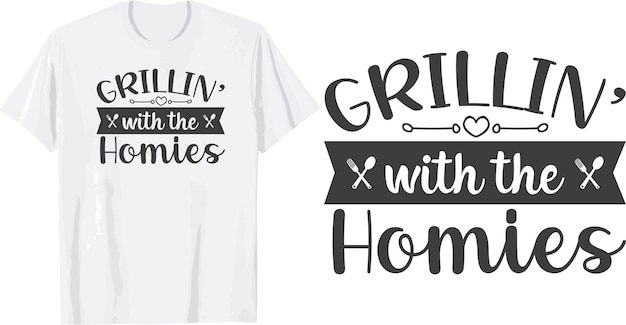 diseño de camiseta svg de cocina