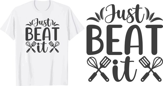 Diseño de camiseta svg de cocina