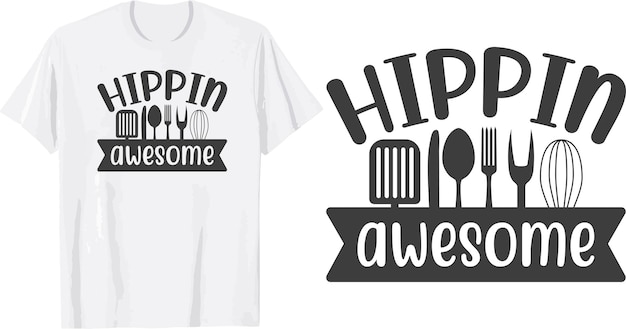 Diseño de camiseta svg de cocina