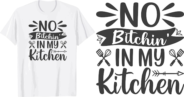 diseño de camiseta svg de cocina