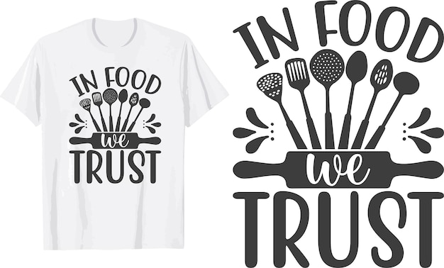 Diseño de camiseta svg de cocina