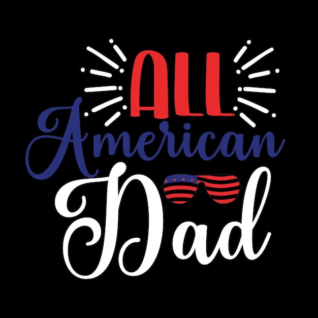 Diseño de camiseta svg del cuatro de julio