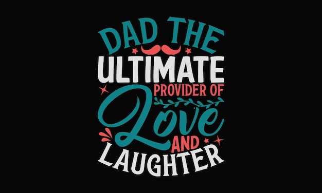Diseño de camiseta SVG del día del padre feliz