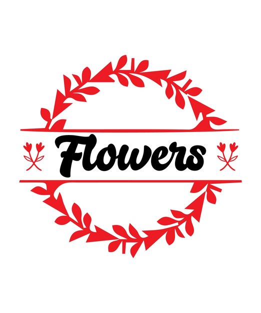 Diseño de camiseta SVG de flores