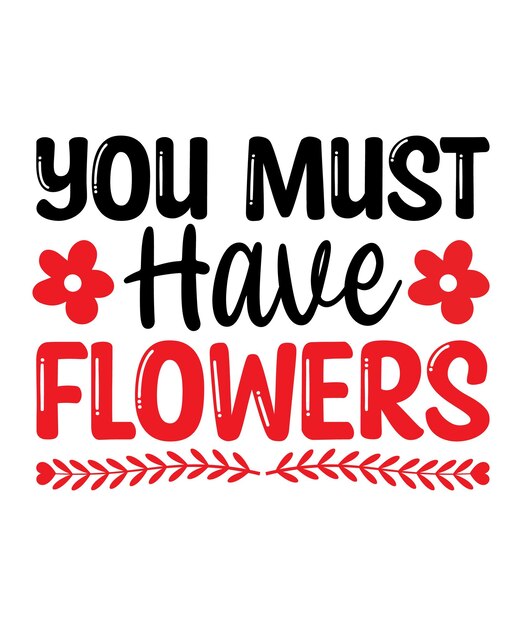 Diseño de camiseta SVG de flores