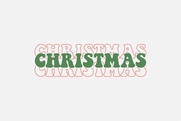Diseño de camiseta SVG de Navidad retro