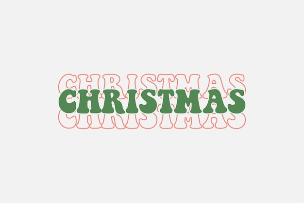 Diseño de camiseta svg de navidad retro