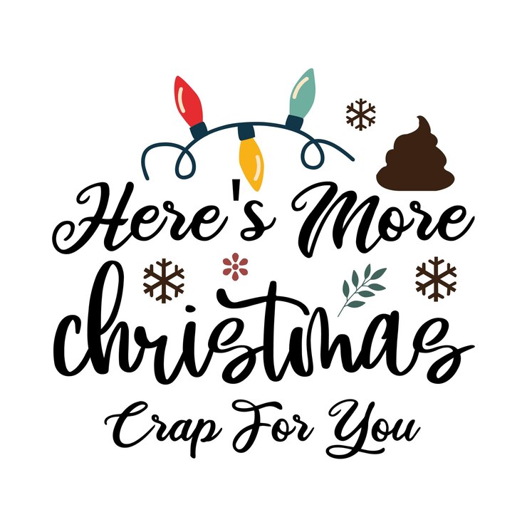 Vector diseño de camiseta svg de papel higiénico de navidad