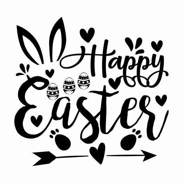 El diseño de la camiseta SVG de Pascua el diseño de la artesanía de Pascua