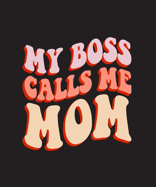 Diseño de camiseta SVG retro de mamá
