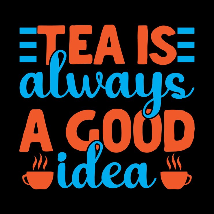 Diseño de camiseta de té