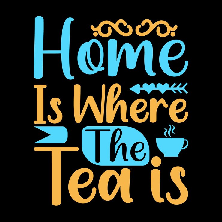 Diseño de camiseta de té