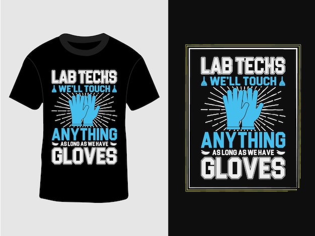 Diseño de camiseta técnica Lab Techs Well touch