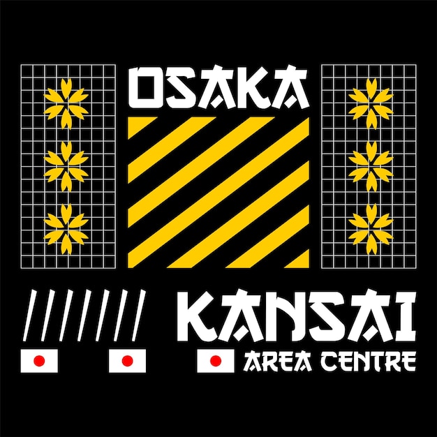 diseño de camiseta con tema de ciudad japonesa