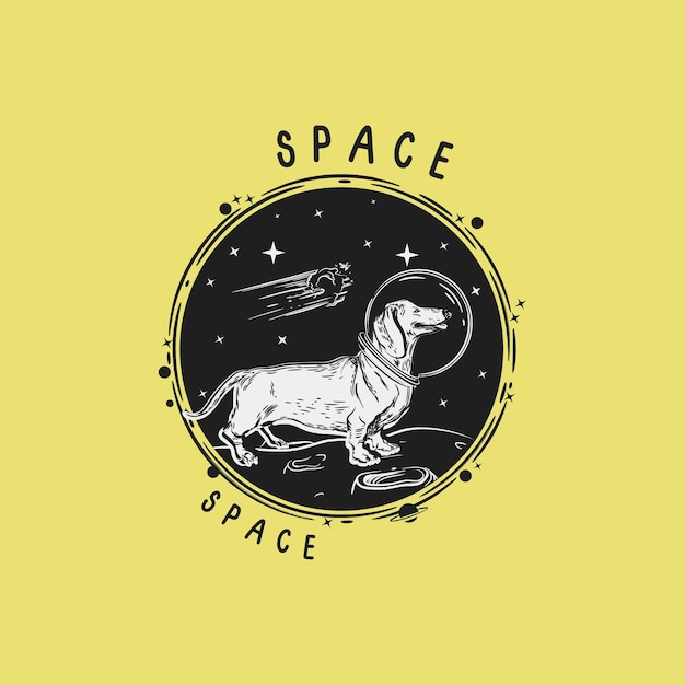 Diseño de camiseta temática espacial con ilustración