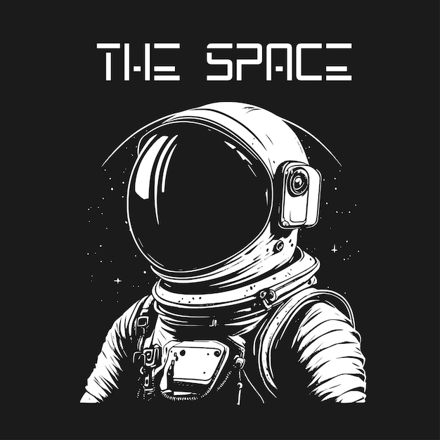 Diseño de camiseta temática espacial con ilustración