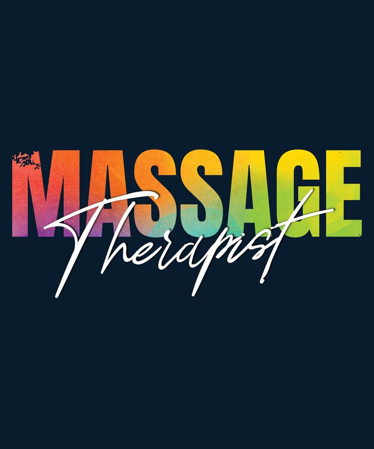 Vector diseño de camiseta de terapeuta de masaje