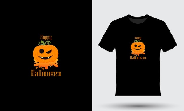 Diseño de camiseta de terror de calabaza feliz halloween 27