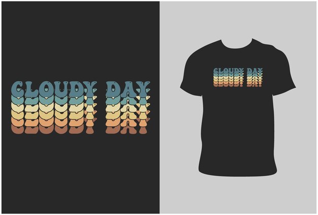 Diseño de camiseta de texto de sombra múltiple