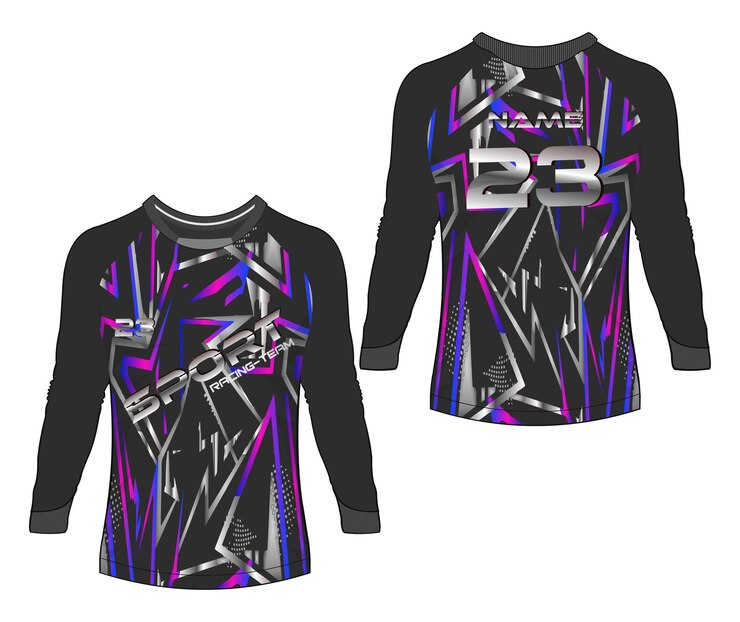 Diseño de camiseta de textura abstracta de deportes de Jersey para carreras de fútbol, juegos de motocross, ciclismo