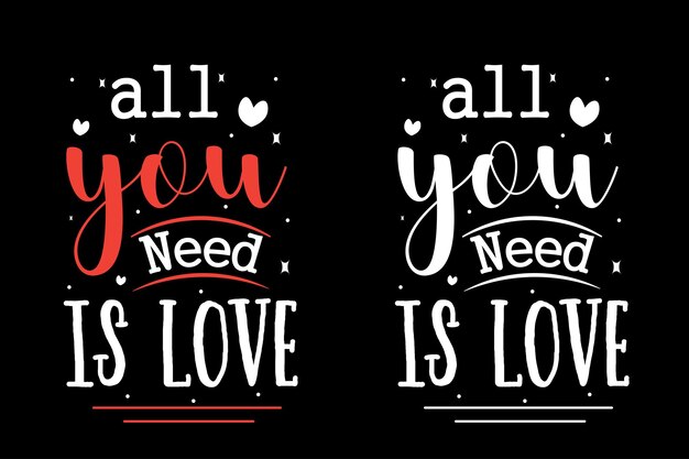 Diseño de camiseta de tipografía de amor citas de amor diseño de camiseta de letras