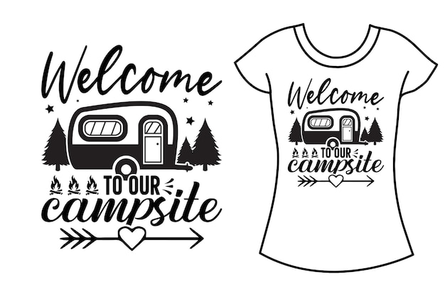 Vector diseño de camiseta de tipografía artesanal svg de montaña de camping. camiseta svg.