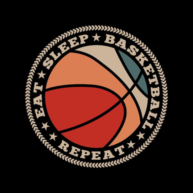 Vector diseño de camiseta de tipografía de baloncesto