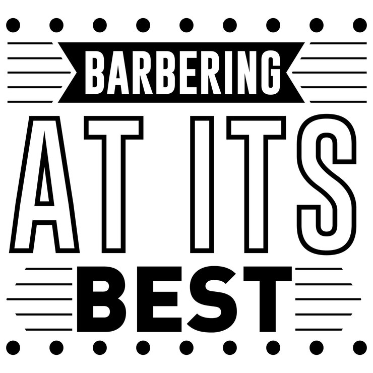 Diseño de camiseta de tipografía de barbero.