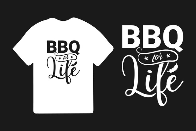 Diseño de camiseta de tipografía BBQ Plantilla vectorial Diseño de camiseta SVG de BBQ Diseño de camiseta Vintage BBQ