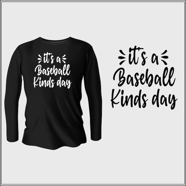 Diseño de camiseta de tipografía de béisbol con vector