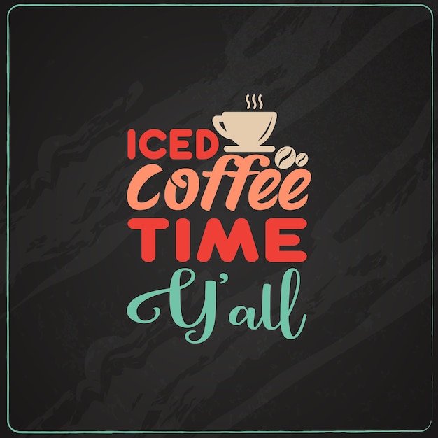 Diseño de camiseta de tipografía de café.