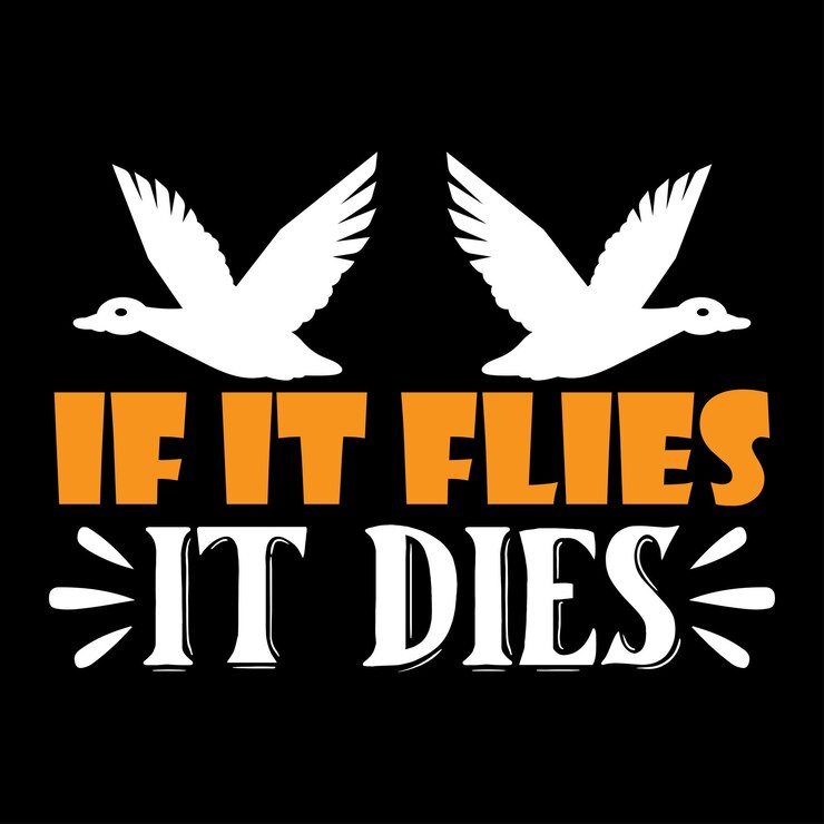 Diseño de camiseta de tipografía de caza para impresión de camiseta y otros usos de la plantilla Vector EPS File